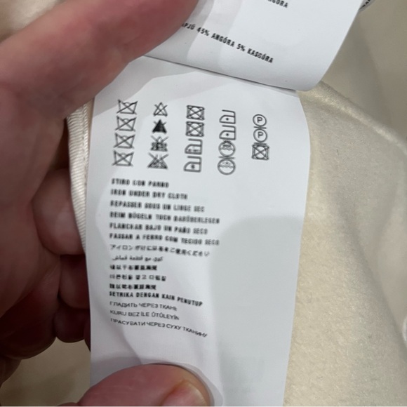 Prada Wool Collarless Coat Off White Size 42 - Picture 13 of 16